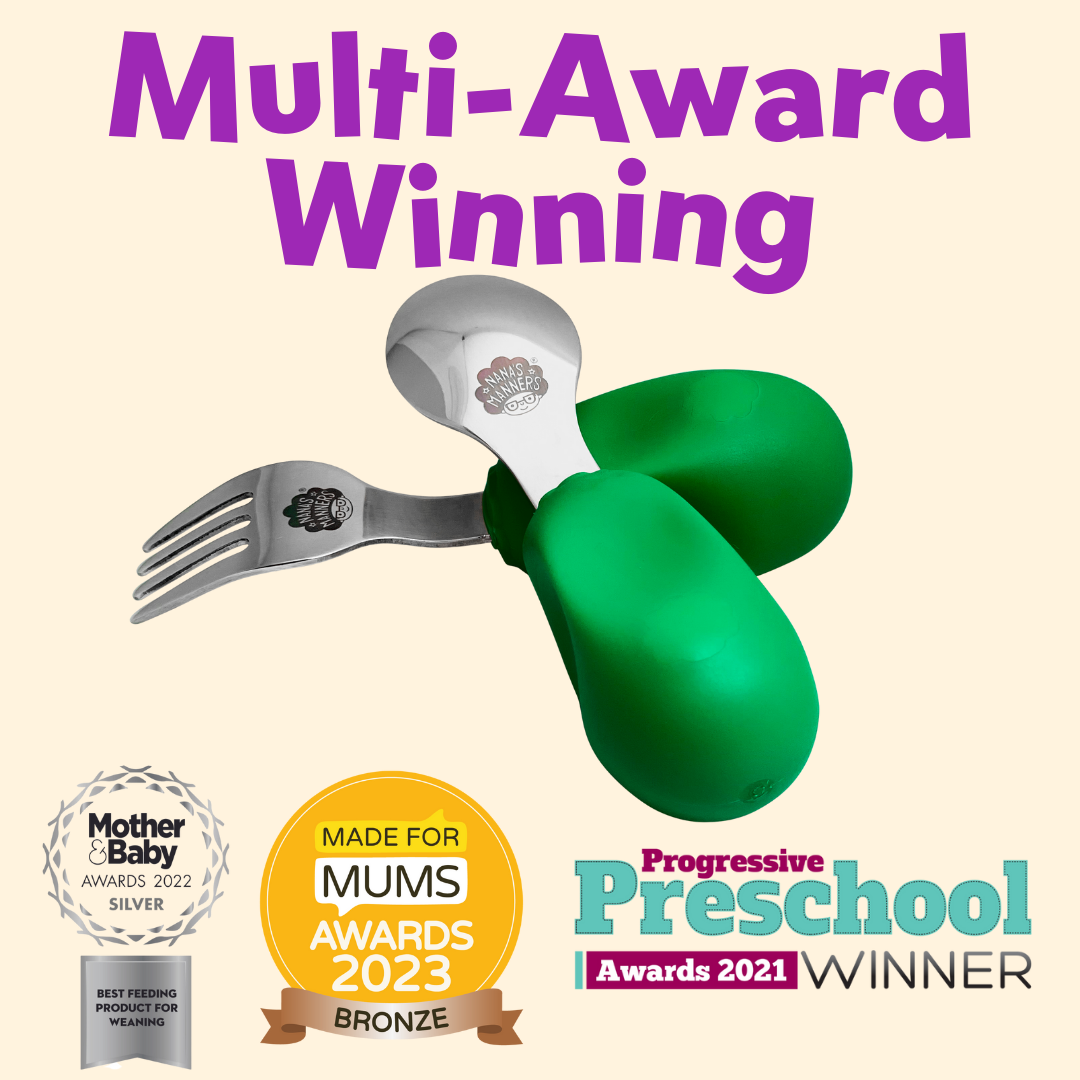 Multi-Award Winning Nana's Manners Toddler Cutlery