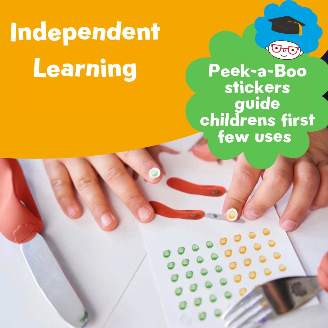 Stickers to Show Little Ones Where Fingers Go