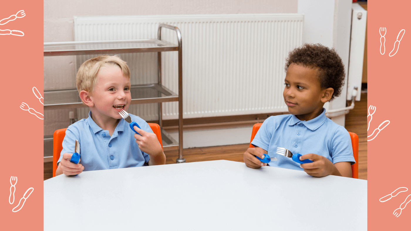 Where should my child learn to use children's cutlery?