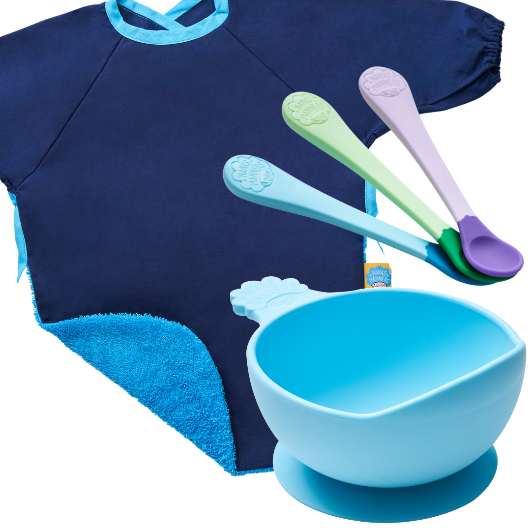 Stage 1 - Essential Weaning Collection, Suction Bowl, Weaning Spoons ...