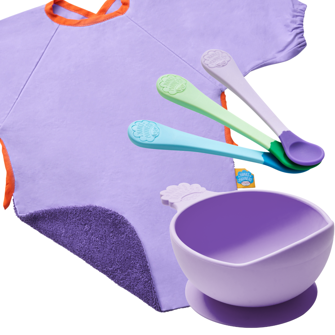 Stage 1 - Essential Weaning Collection, Suction Bowl, Weaning Spoons ...