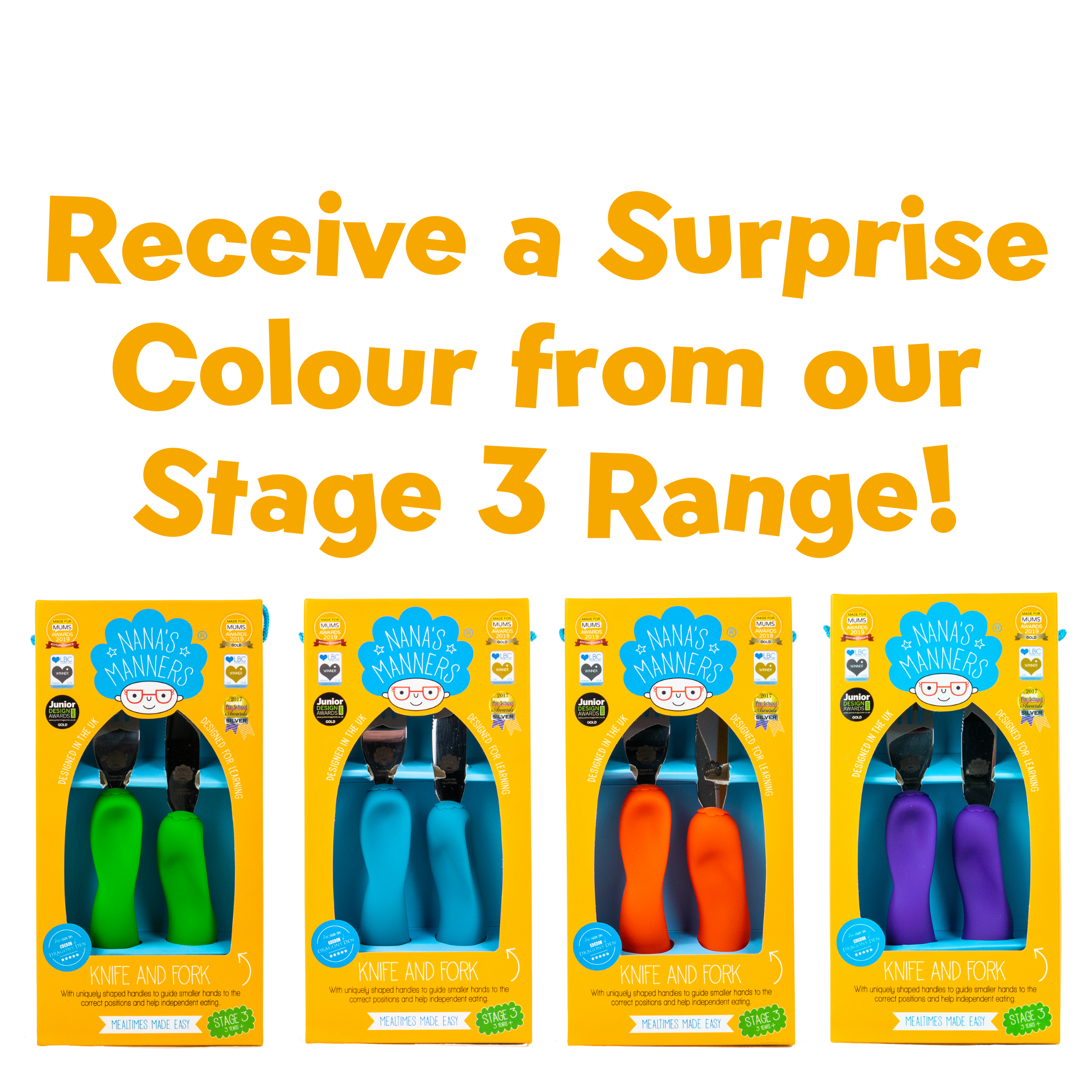 Children's Cutlery - Surprise Colour